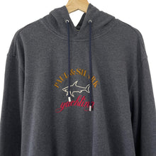 Load image into Gallery viewer, Paul and Shark Grey Embroidered Logo Hoody - Triple Extra Large (XXXL) PTP 24.5&quot;
