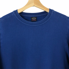 Load image into Gallery viewer, Paul and Shark Blue Logo Crew Neck Sweater - Medium (M) PTP 20&quot;
