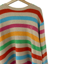 Load image into Gallery viewer, Paul and Shark Striped Merino Wool Crew Neck Sweater - Large (L) PTP 25&quot;
