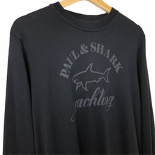 Load image into Gallery viewer, Paul and Shark Navy Logo Crew Neck Sweater - Large (L) PTP 20.5&quot;
