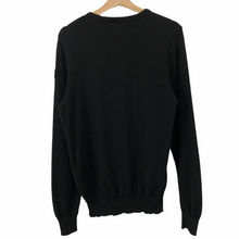 Load image into Gallery viewer, Paul and Shark Black 100% Wool Crew Neck Sweater - Large (L) PTP 20&quot;
