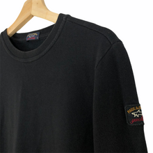 Load image into Gallery viewer, Paul and Shark Black Crew Neck Sweater - Medium (M) PTP 20.5&quot;
