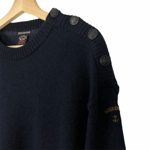 Vintage Paul and Shark Navy Bretagne Sweater - Large (L) PTP 23"