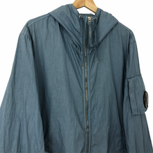 Load image into Gallery viewer, C.P Company Light Blue Arm Viewer Lens Hooded Jacket - 52 PTP 22.5&quot;
