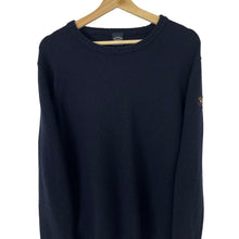 Load image into Gallery viewer, Paul and Shark Navy Crew Neck Wool Sweater - Large (L) PTP 22.5&quot;
