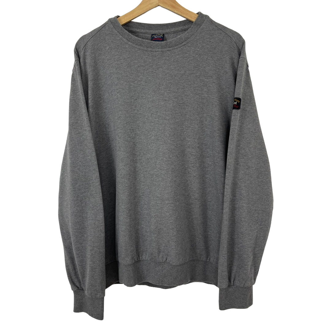 Paul and Shark Grey Crew Neck Sweater - Triple Extra Large (XXXL) PTP 25.25