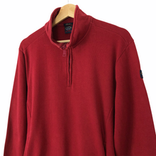 Load image into Gallery viewer, Paul and Shark Red Half Zip Pullover Sweater - Large (L) PTP 22&quot;
