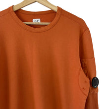 Load image into Gallery viewer, C.P Company Orange Crew Neck Lens Sweater - Medium (M) PTP 21&quot;
