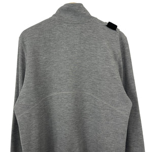 Ma.Strum Grey Half Zip Pullover Sweater - Medium (M) PTP 21"