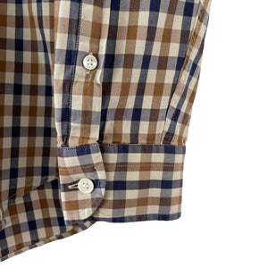 Aquascutum House Check Long Sleeved Shirt - Medium (M) PTP 20"