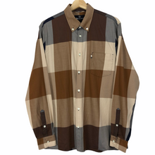 Load image into Gallery viewer, Aquascutum Block Check Long Sleeved Shirt - Extra Large (XL) PTP 23&quot;
