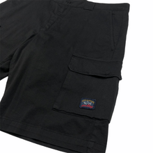 Load image into Gallery viewer, Paul and Shark Black Cargo Shorts - W 34&quot;
