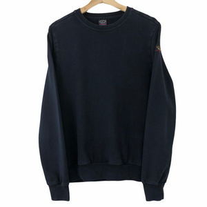 Paul and Shark Navy Logo Crew Neck Sweater - Medium (M) PTP 20"