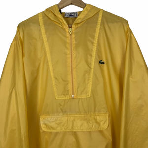 Vintage Yellow Lacoste Izod Half Zip Cagoule - Extra Large (XL) PTP 26.75"