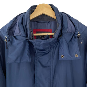 Paul and Shark Navy Hooded Jacket - Large (L) PTP 23"