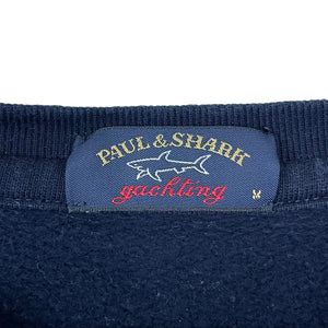 Paul and Shark Navy Crew Neck Sweater - Medium (M) PTP 20.75"