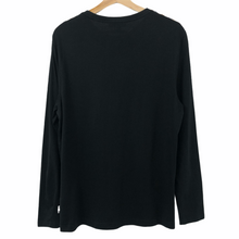 Load image into Gallery viewer, Aquascutum Black Long Sleeved T-Shirt - Medium (M) PTP 20.5&quot;
