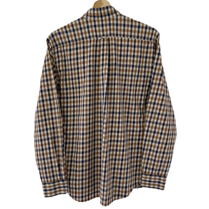 Aquascutum House Check Long Sleeved Shirt - Medium (M) PTP 20"