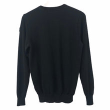 Load image into Gallery viewer, Paul and Shark Black 100% Wool Crew Neck Sweater - Medium (M) PTP 19.5&quot;
