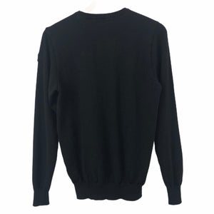 Paul and Shark Black 100% Wool Crew Neck Sweater - Medium (M) PTP 19.5"