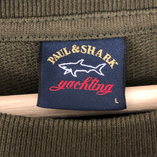 Load image into Gallery viewer, Paul and Shark Khaki Crew Neck Sweater - Large (L) PTP 22.5&quot;
