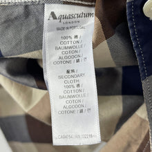 Load image into Gallery viewer, Aquascutum Block Check Long Sleeved Shirt - Medium (M) PTP 20.5&quot;
