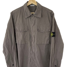 Load image into Gallery viewer, Stone Island Grey Double Pocket Overshirt - Large (L) PTP 21.75&quot;
