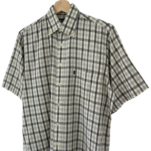 Aquascutum House Check Short Sleeved Shirt - Small (S) PTP 21.75"