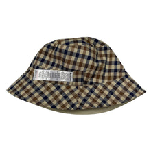 Load image into Gallery viewer, Aquascutum House Check / Beige Reversible Bucket Hat - One Size Fits All
