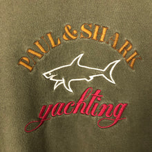 Load image into Gallery viewer, Paul and Shark Khaki Crew Neck Logo Sweater - Small (S) PTP 20&quot;
