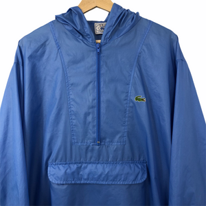 Vintage Light Blue Lacoste Izod Half Zip Cagoule - Extra Large (XL) PTP 27"