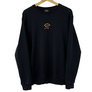 Paul and Shark Black Centre Logo Sweater - Large (L) PTP 23"