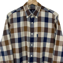 Load image into Gallery viewer, Aquascutum Block Check Long Sleeved Shirt - Medium (M) PTP 20.5&quot;
