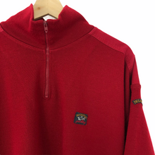 Load image into Gallery viewer, Paul and Shark Red Bretagne Half Zip Pullover - Extra Large (XL) PTP 26.5&quot;
