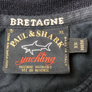 Paul and Shark Navy Bretagne Half Zip Pullover - Extra Large (XL) PTP 24.25"