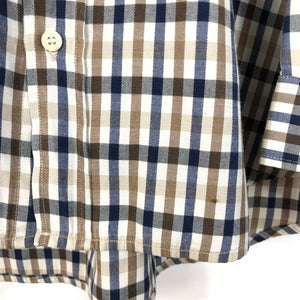 Aquascutum House Check Long Sleeved Shirt - Extra Large (XL) PTP 25"