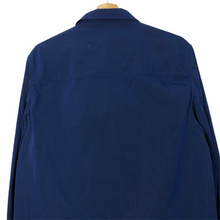 Load image into Gallery viewer, Paul and Shark Blue Nylon Shimmer Overshirt - Large (L) PTP 21.5&quot;
