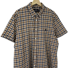Load image into Gallery viewer, Aquascutum House Check Short Sleeved Shirt - Triple Extra Large (XXXL) PTP 25.25&quot;
