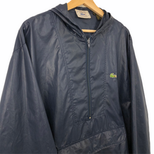 Load image into Gallery viewer, Vintage Lacoste Izod Navy Half Zip Cagoule - Large (L) PTP 25.75&quot;
