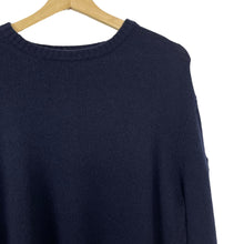 Load image into Gallery viewer, Paul and Shark Navy Crew Neck Eco Wool Sweater - Large (L) PTP 21.5&quot;
