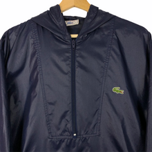 Load image into Gallery viewer, Vintage Dark Navy Lacoste Izod Half Zip Cagoule - Large (L) PTP 25.25&quot;
