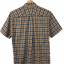 Load image into Gallery viewer, Aquascutum House Check Short Sleeved Shirt - Small (S) PTP 19&quot;
