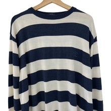 Load image into Gallery viewer, Paul and Shark Bretagne Striped Crew Neck Sweater - Four Extra Large (4XL) PTP 24.5&quot;
