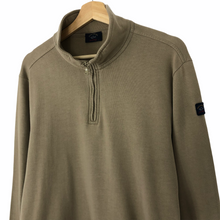 Load image into Gallery viewer, Paul and Shark Beige Half Zip Pullover Sweater - Large (L) PTP 22&quot;
