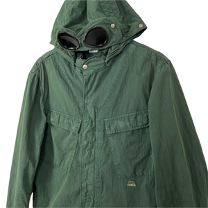 C.P Company Green Goggle Hooded Overshirt - Extra Large (XL) PTP 21.5"