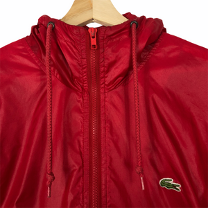 Vintage Red Lacoste Izod Half Zip Cagoule - Extra Large (XL) PTP 28"