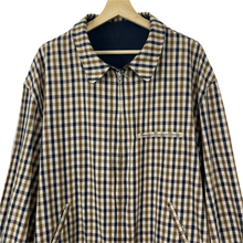 Load image into Gallery viewer, Aquascutum Navy / Check Reversible Harrington Jacket - Extra Large (XL) PTP 28.25&quot;
