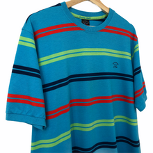 Load image into Gallery viewer, Paul and Shark Multicoloured Striped Short Sleeved T-Shirt - Large (L) PTP 23&quot;
