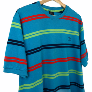 Paul and Shark Multicoloured Striped Short Sleeved T-Shirt - Large (L) PTP 23"