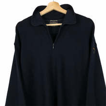 Load image into Gallery viewer, Paul and Shark Navy Bretagne Half Zip Pullover - Extra Large (XL) PTP 24.25&quot;
